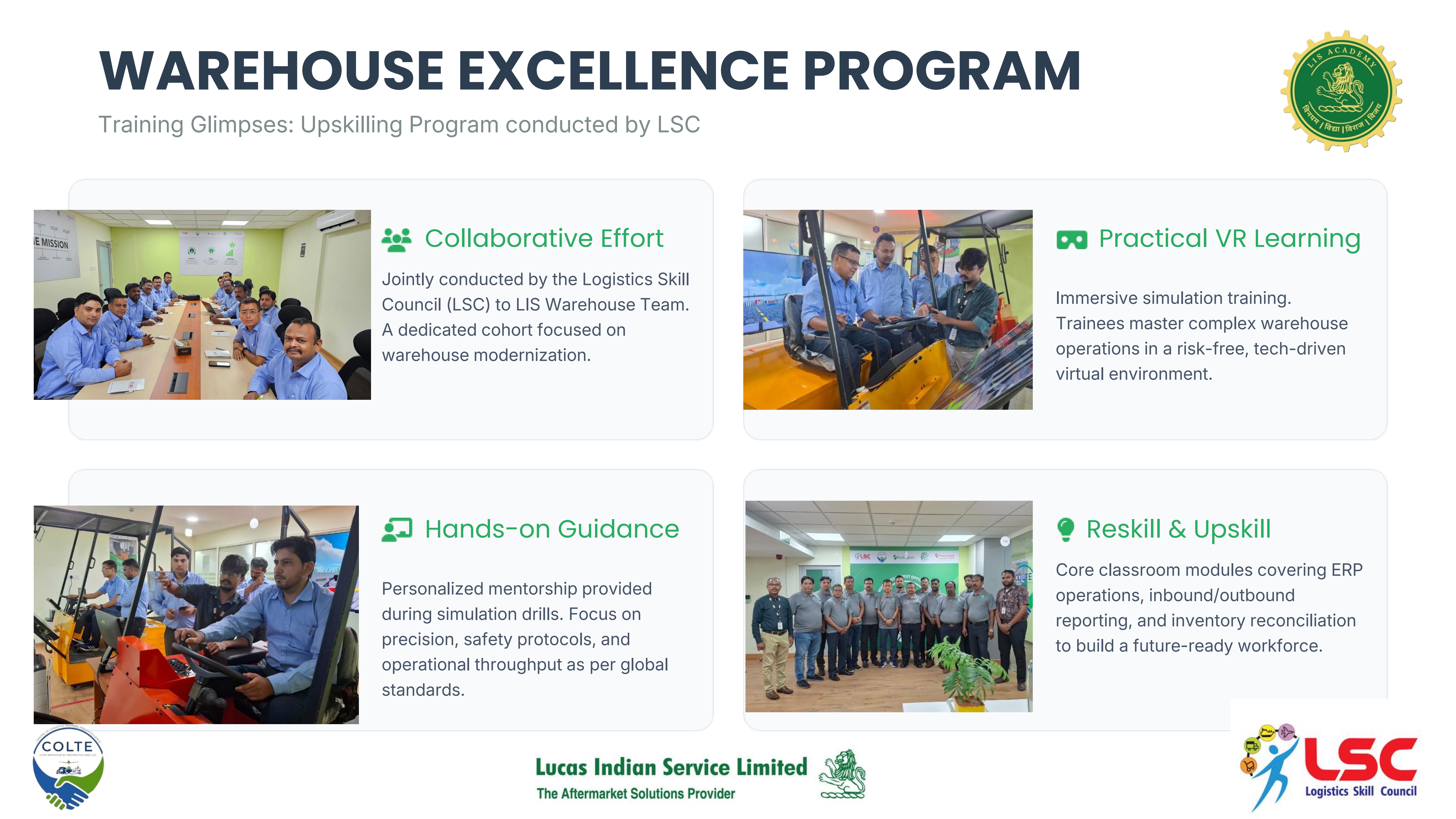 Warehouse Excellence Training Programme for Lucas Indian Service Limited